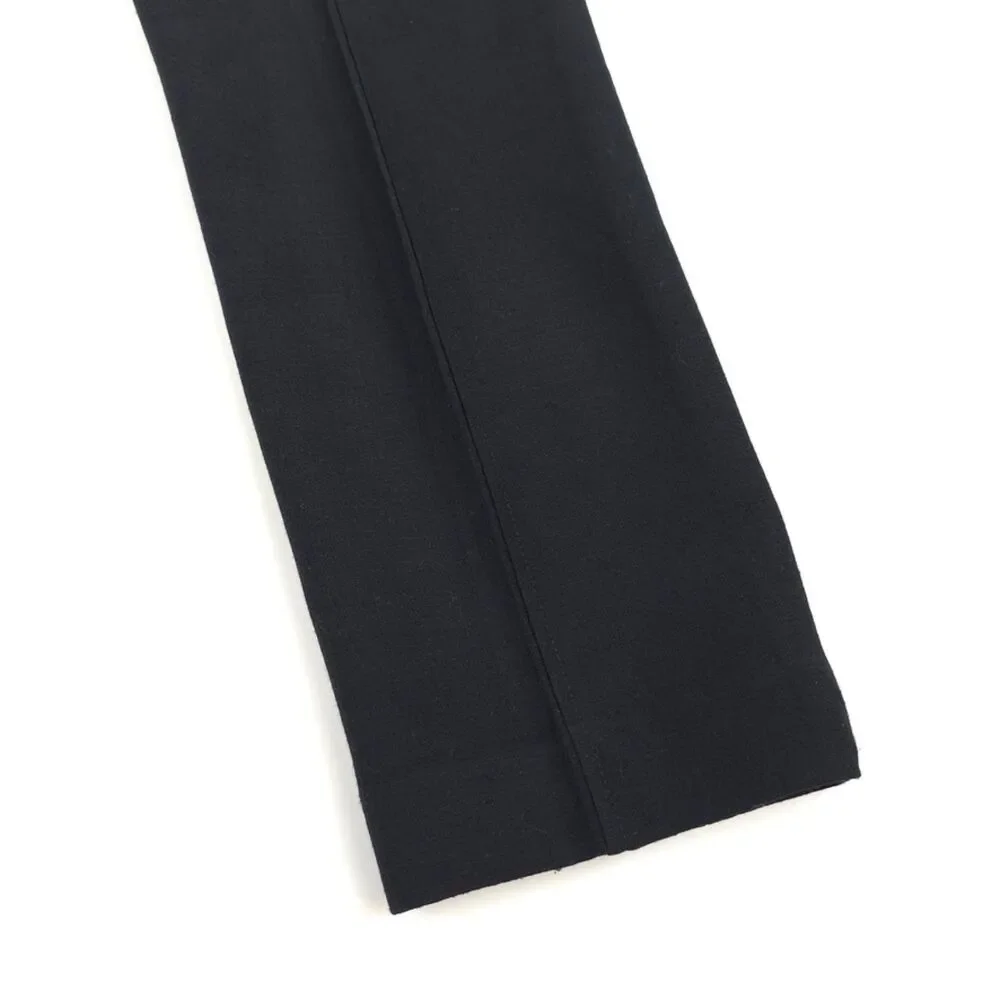 TORY BURCH Pleated Wool Crop Trousers Black Old Money Luxury Preppy Academia 10